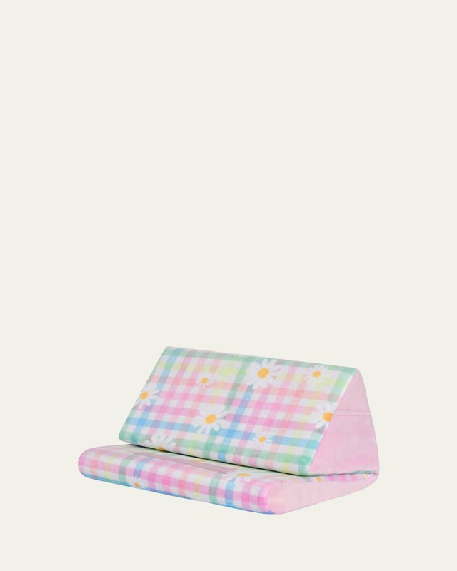 Girl's Daisy Gingham Tablet Pillow